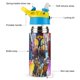 thumbnail image 3 of Justicia Joven Botella de Agua con Tapa Pop Top de Un Toque, Acero Inoxidable, a Prueba de Fugas, para Deportes, Botella Infantil azul 12 oz, 3 of 6