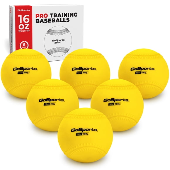 Béisbol GoSports 450 g Pack de 6 Bolas de Entrenamiento con Peso