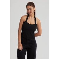 Fashionspark - Polera Mujer Pliegues Negro