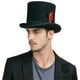 thumbnail image 5 of Sombrero de Copa Negro de Lana GEMVIE "Mad Hatter" 17 cm, 5 of 7
