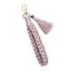 thumbnail image 2 of Macrame Llavero Muñequera Mujer Billetera Encantos Portátil Llavero Cadena Titular Violeta, 2 of 5