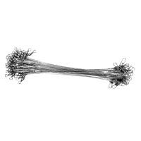 Ioensy - 100 Piezas Líder De Pesca Aparejos De Pesca Resistentes Para Agua Salada Agua De Mar Al Aire Libre 10 Cm Plata
