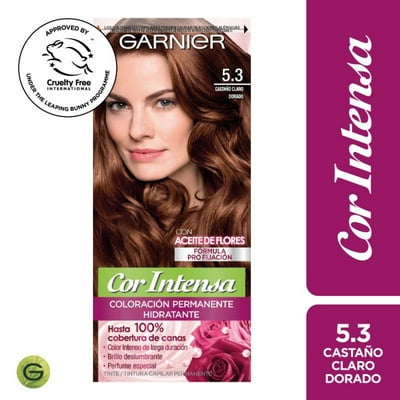 Coloración Cabello 5.3 Castaño Claro Dorado Cor Intensa Garnier