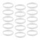 thumbnail image 2 of 15 Piezas / paquete Pulseras de silicona simples Pulseras de goma de moda Blanco, 2 of 2