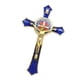 thumbnail image 1 of Aleación De Zinc Crucifijo De Pared Cruz Jesús Estatua Estatuilla Decoración Para El Hogar Azul, 1 of 5