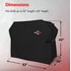 thumbnail image 5 of Funda para parrilla GrillTough, resistente al agua, 52 pulgadas, negra, 5 of 6