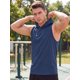 thumbnail image 4 of INSPIRE CHIC Chaleco con Capucha sin Mangas para Gimnasio y Running de Verano para Hombre S Azul Marino, 4 of 5