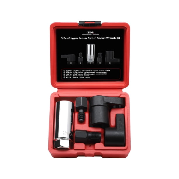 Juego de extractores de llaves de tubo con sensor de oxígeno para automóviles ITEQ, 5 piezas