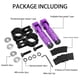 thumbnail image 5 of Estriberas traseras plegables para motocicleta JXPANG M8 moradas universales, 5 of 7