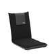 thumbnail image 4 of Silla de piso Malu acolchada con soporte lumbar - negra, 4 of 9