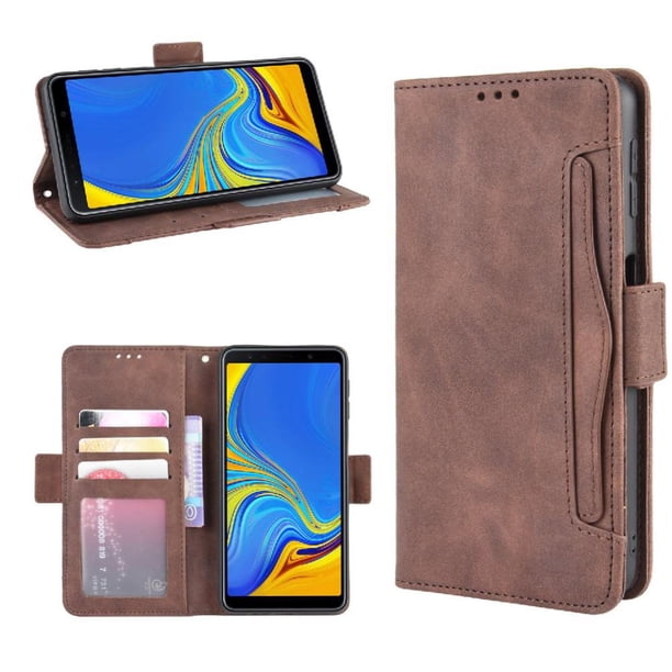 Funda Tipo Billetera FOXDOCK para Samsung Galaxy A7 2018 – Tapa Flip con Tarjetero