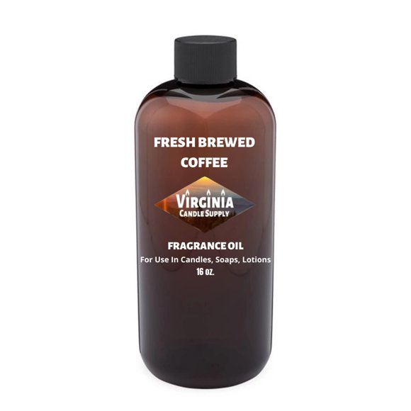 Aceite aromático de café recién hecho (botella de 16 onzas) para hacer velas, jabón, tartas, aerosol