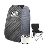 Magideal - Sala De Sauna De Portátil Sala De Spa Portátil Cuerpo Completo Sauna Sauna Temperatura Ajustable Para El Dormitorio De Apartamento De Spa Para E Gris