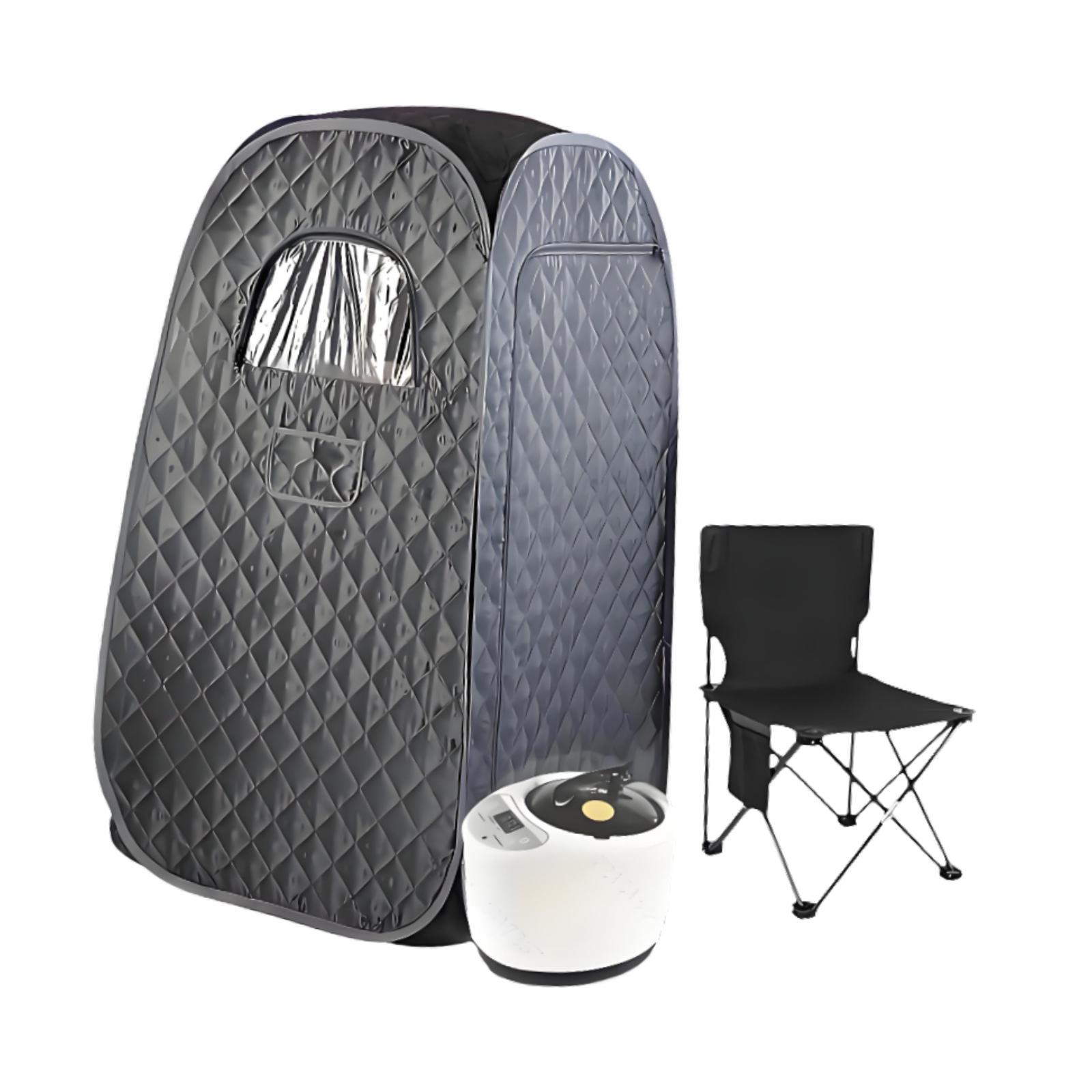 Magideal - Sala De Sauna De Portátil Sala De Spa Portátil Cuerpo Completo Sauna Sauna Temperatura Ajustable Para El Dormitorio De Apartamento De Spa Para E Gris