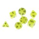 thumbnail image 1 of 7 Piezas De Dados De Varios Lados Que Brillan En La Oscuridad Para Accesorio De Barra De Fiesta Amarillo, 1 of 3