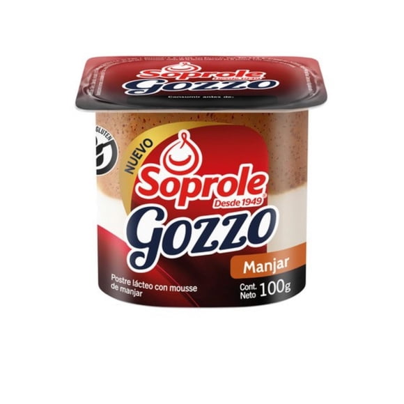 Soprole Postre Gozzo Vainilla - Manjar, 100 g