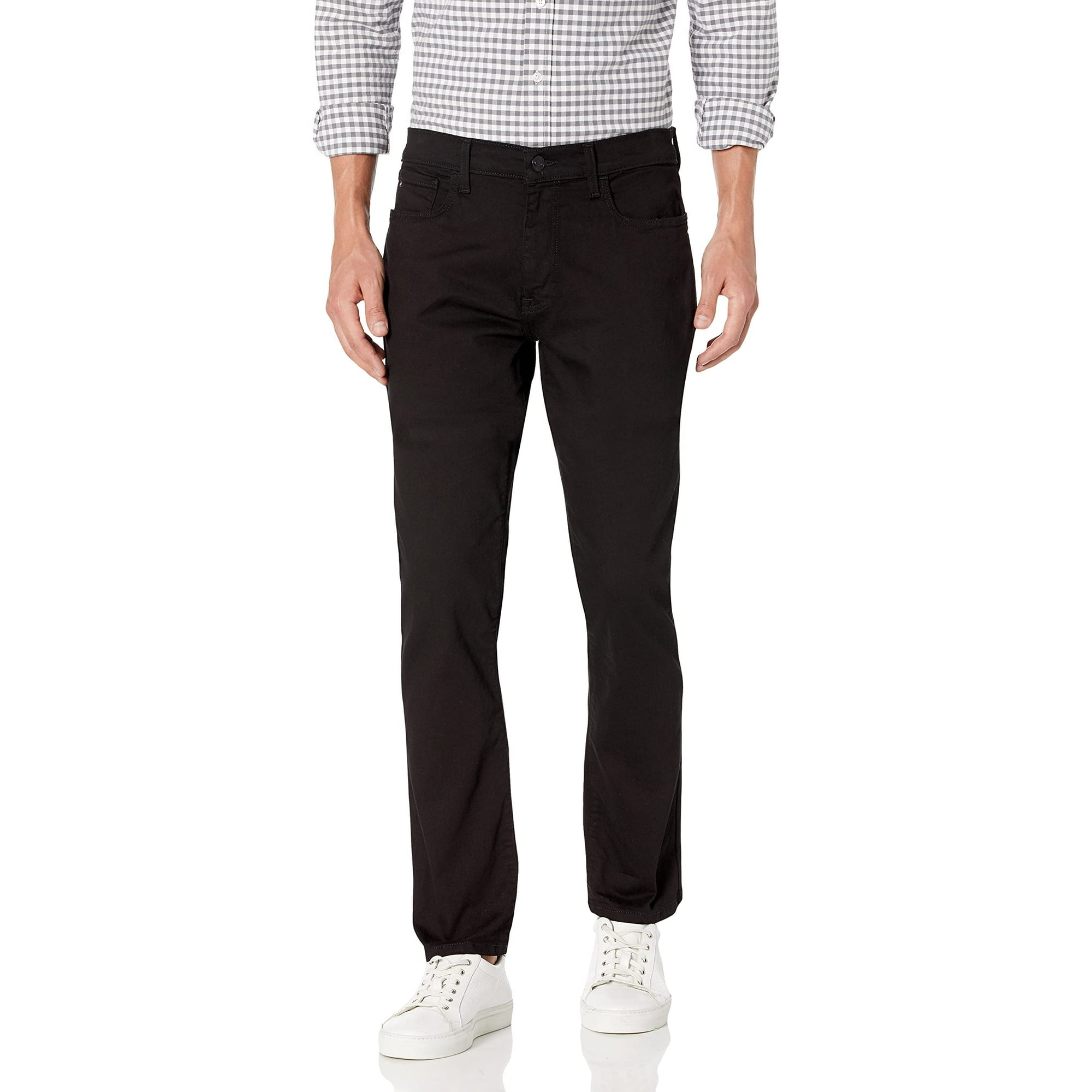 Vaqueros Tommy Hilfiger De Corte Recto, Elásticos, Negros, 31 De Ancho X 30 De Largo