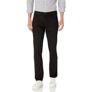 Vaqueros Tommy Hilfiger De Corte Recto, Elásticos, Negros, 38 De Ancho X 34 De Largo