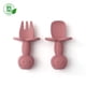 thumbnail image 1 of Tenedor y cuchara de aprendizaje para bebe - palo rosa, 1 of 1