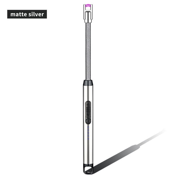 1pc Pulse Lighter With Rechargeable USB, 360° Electric Arc BBQ Lighter USB Windproof Lighter For Kitchen Outdoor Camping Picnic Dinner Gas Stove Igniter BBQ, Lighter With Double Switch, Anti-Touch, Wi