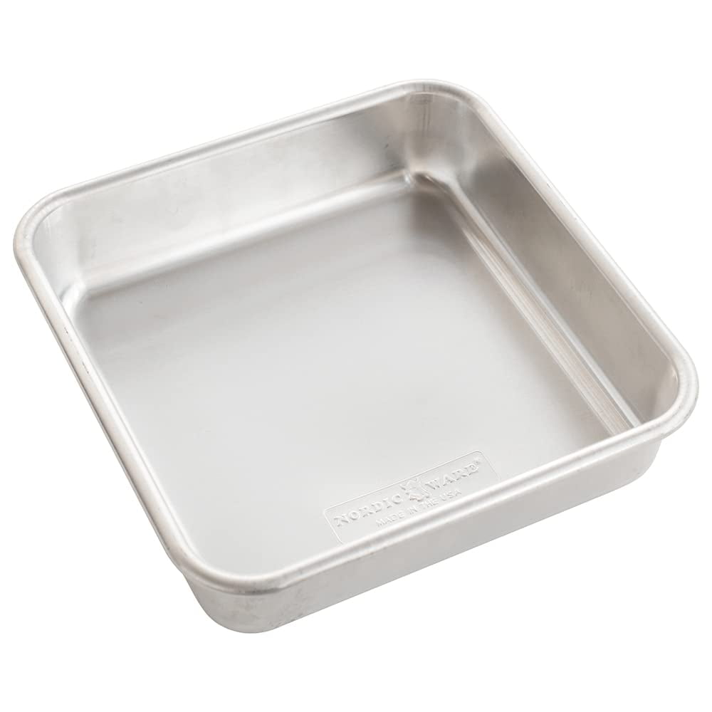 Molde Para Tartas Nordic Ware Naturals De Aluminio Comercial, 20 X 20 Cm