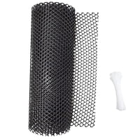 Ioensy - Marco De Alambre De Pollo, Cercado De Aves De Corral, Protector Decorativo Para Seguridad Al Aire Libre, Negro