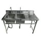 thumbnail image 3 of Lavafondos Doble Acero Inox. 150x60x90 cm. Secador derecho, 3 of 11