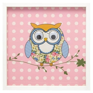 Vgo - Cuadro 45X45 Relieve Serie Lechuza