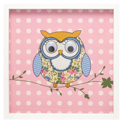 Vgo Cuadro 45X45 Relieve Serie Lechuza