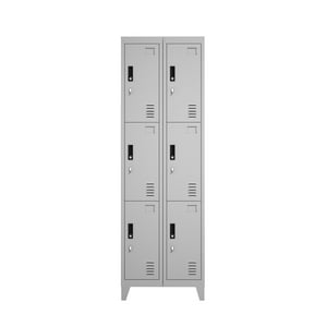 Recilock - Lockers Metálicos: 2 Cuerpos Y 6 Puertas