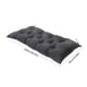thumbnail image 2 of Xiao Hua Cojín para Banco de Exterior, Cojín para Muebles de Interior y Exterior, Muebles de Jardín, Silla lounge para Patio, Cojín para Columpio, Gris Oscuro -1 Pieza, 2 of 4
