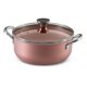 thumbnail image 3 of Batería de Cocina Antiadherente 7 Piezas Silver Aluminio Prensado Rosa, 3 of 7