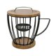 thumbnail image 2 of Soporte Para Cápsulas De Café Con Base De Madera, Cesta De Almacenamiento Para Oficina, Escritorio, Cocina, Color Negro, Con Tapa, 2 of 5