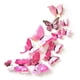 thumbnail image 1 of 12pcs Colorful Simulation Butterfly Wall Stickers, Double-Layer 3D Wall Stickers, Bedroom Decorations, 1 of 3