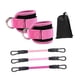 thumbnail image 2 of 3 Piezas De Bandas De Resistencia Para Tobillos Con Puños Para Entrenamiento De Fuerza, Color Rosa, 2 of 3