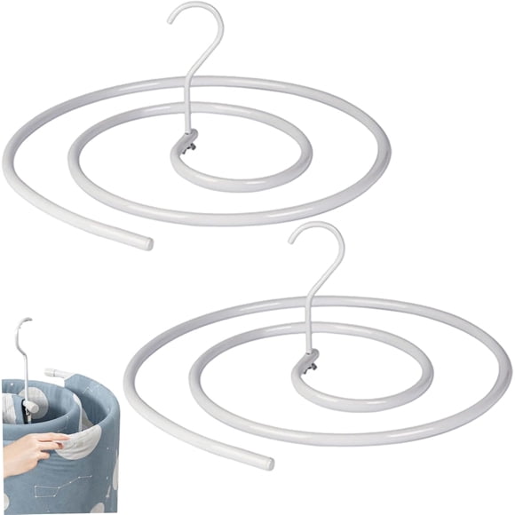 Pack 2uds Colgador Espiral Secar Sábanas Percha Ropa De Cama