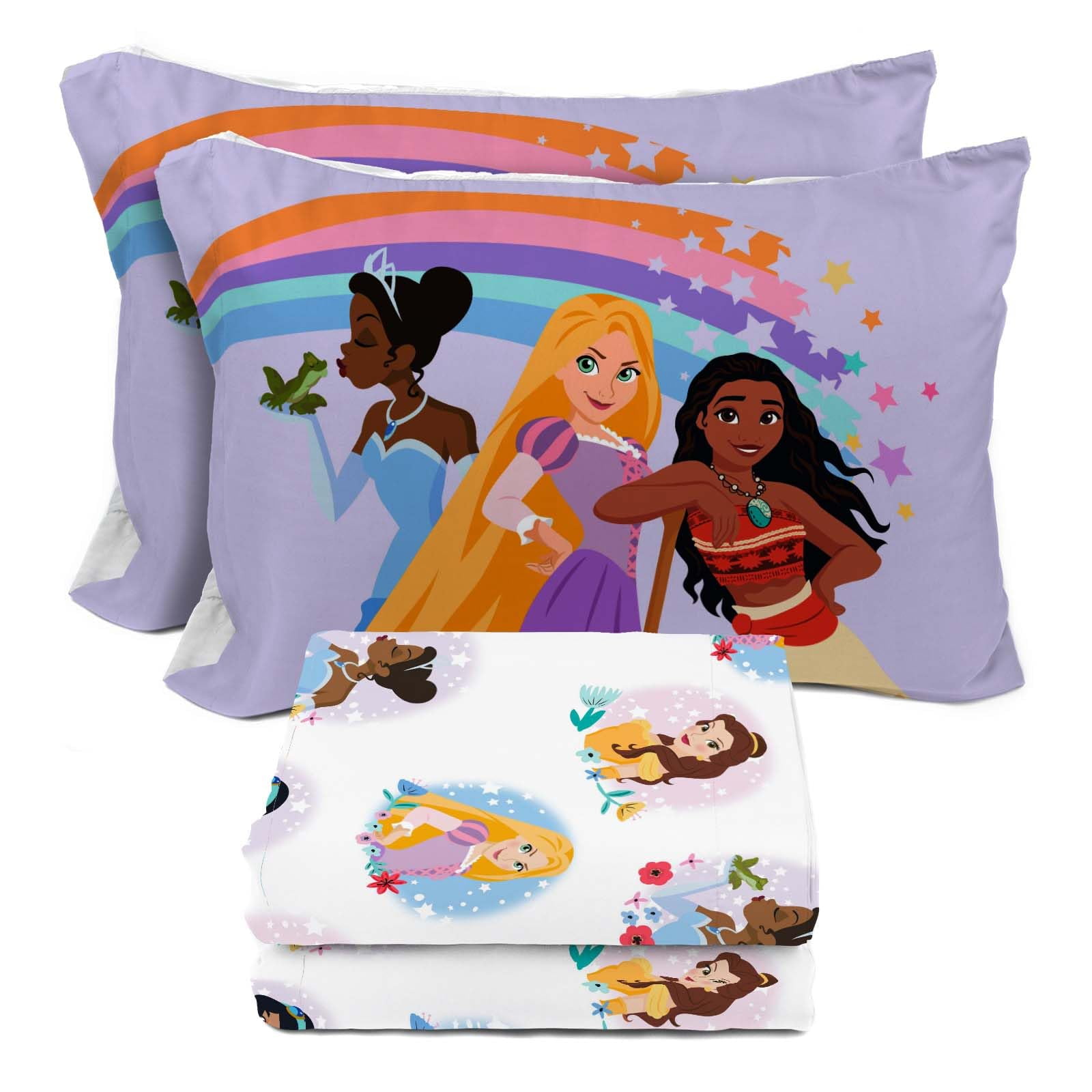 Juego De Sábanas Sunny Side Up Disney Princess Completo Con 4 Piezas