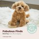 thumbnail image 3 of Perro de peluche Bearington Caramel Doodles Labradoodle 33 cm, 3 of 6