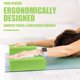 thumbnail image 4 of Bloques de Yoga Septo 2 piezas 23 x 15 x 8 cm Verde Espuma para Pilates, 4 of 7