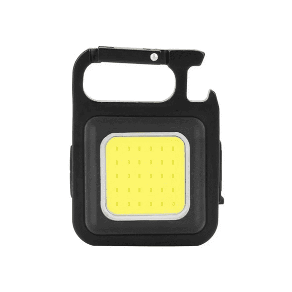 3x Linterna Led Cob | Llavero Gancho Mosquetón Mini Light Blanco