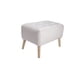 thumbnail image 2 of Pouf Petrum con Capitone Blanco 62x42x42 cm, 2 of 3