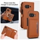thumbnail image 3 of Para Google Pixel 9a/ Pixel 10a Bloqueo RFID Multifuncional 2 en 1 Funda de Billetera de Cuero PU Suave Cubierta Abatible Magnética Ranuras para Múltiples Tarjetas Bolsillo con Cierre con Correa de, 3 of 9
