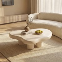 Santú Home & Deco - Mesa De Centro Irregular Blanca