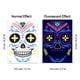 thumbnail image 1 of Funny Halloween Death Fluorescent Tattoo Sticker Face Sticker Undead Ghost Day Scar Tattoo Sticker, Temporary Tattoo Sticker The Day Of Dead Halloween Makeup, 1 of 3