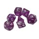 thumbnail image 1 of Juego De Dados Poliédricos De Acrílico Sólido De 7 Piezas Para Suministros De Fiesta Juegos De Mesa Violeta, 1 of 5