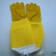 thumbnail image 2 of 1 Set, Beekeeping Protective Gloves Yellow Sheepskin Gloves Bee Tools Beekeeping Tools Protective Tools Anti-bee Anti-sting Yellow Long Mesh Sheepskin Gloves, 2 of 2