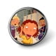thumbnail image 1 of Como lo cuenta Ginger-Theme Round Button Badge: Premium Metal Construction, Ideal for High-End Events 2.8 cm, 1 of 6