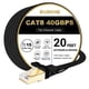 thumbnail image 1 of Cable Ethernet BUSOHE Cat 8, 20 m, 40 Gbps, 2000 MHz, exterior, negro, 1 of 9