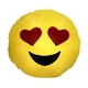 thumbnail image 1 of Almohada decorativa con forma de corazón con forma de emojis iluminados, 45 cm, 1 of 4