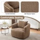 thumbnail image 3 of Silla giratoria de 360°, sofá de silla de acento de 38,2", silla de sofá giratoria tapiceada con almohada para salón, dormitorio, oficina y hotel, 3 of 6